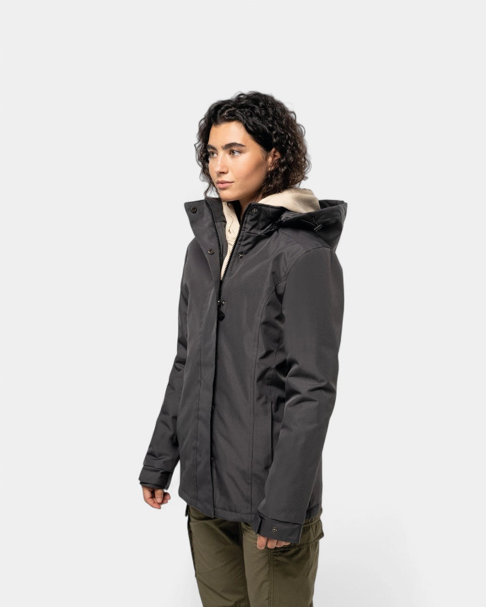 Parka con cappuccio da donna da personalizzare - 1